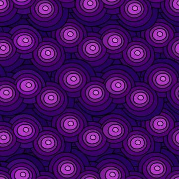 Circle vector seamless pattern. Illustrazione stock