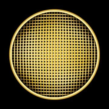 Circle of vertical and horizontal lines. Stock Illustration