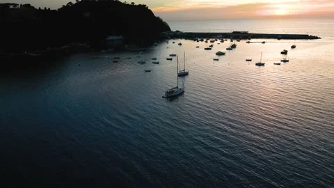 Circle view of Sestri Levante. Stock Footage 223263208