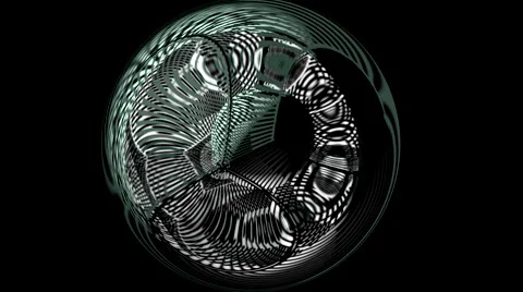 Circle VJ pattern Stock Footage 64574936