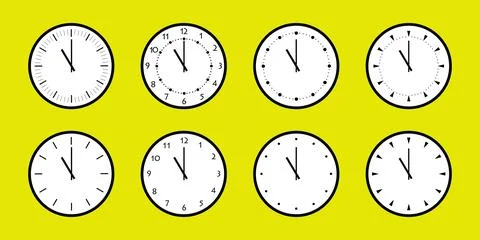 Circle watch face Stock Illustration