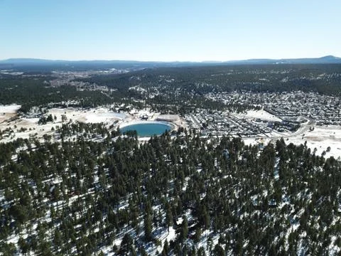 Circle water in forest Stock Photos
