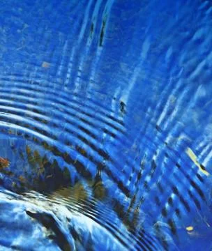 Circle on the water Stock Photos