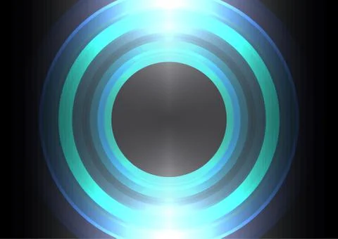 Circle wave abstract background Stock Illustration