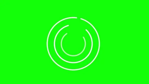Circle wave diffusion animation, Green screen background. Stock Footage 277245065