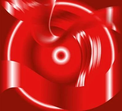Circle wave effect light red background Stock Illustration