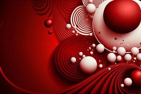Circle wave effect light red background Stock Illustration