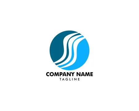 Circle Wave Logo Stock Illustration