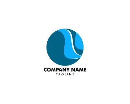 Circle Wave Logo Stock Illustration