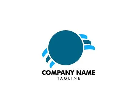 Circle Wave Logo Stock Illustration