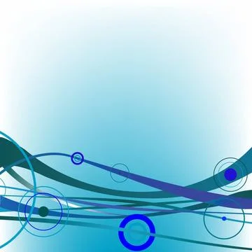 Circle waves blue circle waves blue, vector art illustration; more drawing... Stock Photos