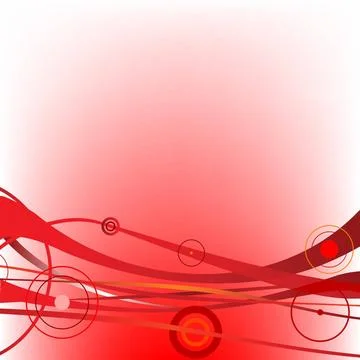 Circle waves red circle waves red, vector art illustration; more drawings ... Stock Photos