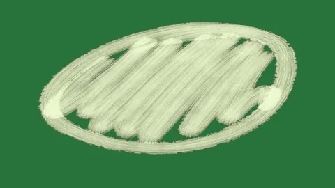 A circle of white paint on green background and wire green screen design Stock Footage 337335679