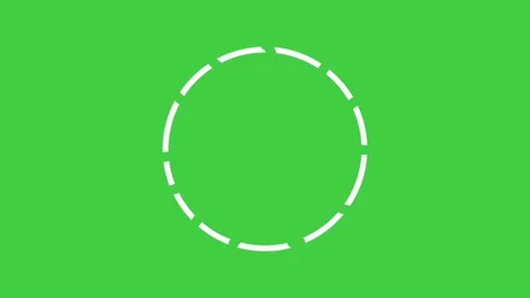 Circle white thin border animation rotating and spinning fast on green screen 스톡 동영상 345047567