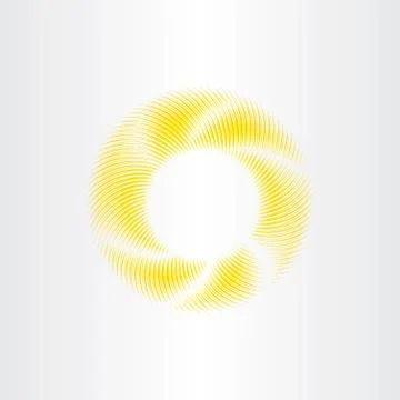 Circle yellow sunshine vector abstract background Stock Illustration