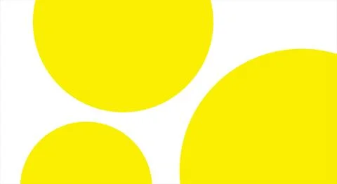 Circle Yellow White Background. Geometric Abstract Simple Template Stock Illustration