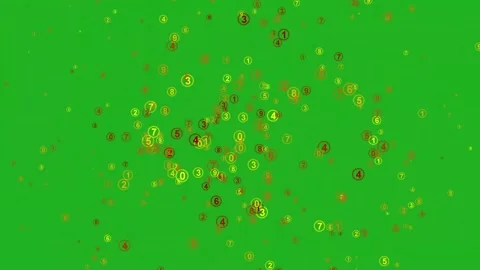 Circled Numbers Extraction From The Center Stock Footage 237803735