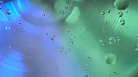 Circles and balls floating around in water, abstract background. Stock Footage 122283529