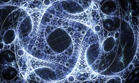 Circles and Cubes Stock Illustration