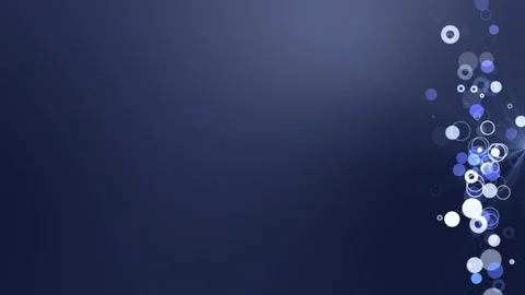 Circles and Dots On Blue Background Loop Stock Footage 119117567