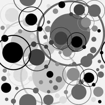 Circles and dots pattern Stock Illustration