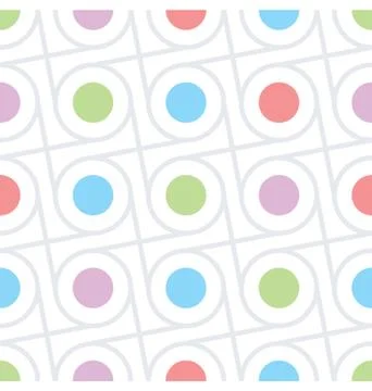 Circles and Dots Seamless Texture Stock Illustration