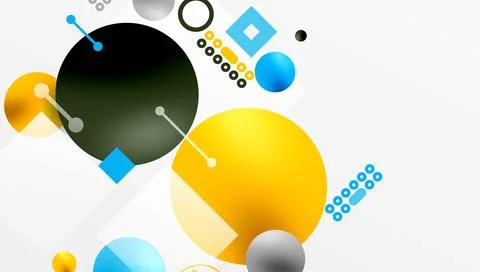 Circles and elements geometric abstract background 스톡 일러스트
