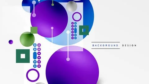 Circles and elements geometric abstract background 스톡 일러스트