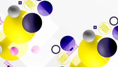 Circles and elements geometric abstract background 스톡 일러스트