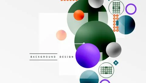 Circles and elements geometric abstract background 스톡 일러스트