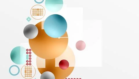 Circles and elements geometric abstract background 스톡 일러스트