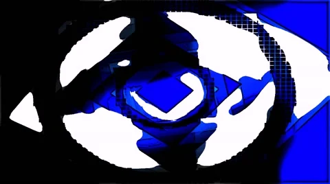 Circles and a little more. Blue Loop. Stock-Footage 44782825