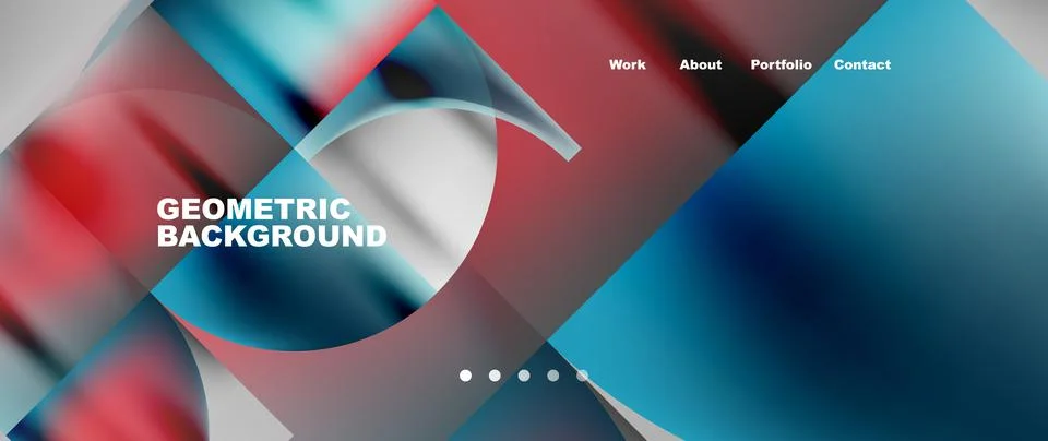 Circles and round elements abstract background design for wallpaper, banner Illustrazione stock