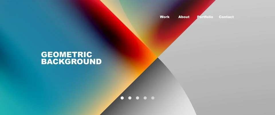 Circles and round elements abstract background design for wallpaper, banner Illustrazione stock