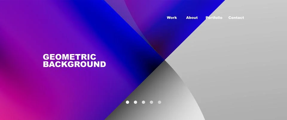 Circles and round elements abstract background design for wallpaper, banner Illustrazione stock