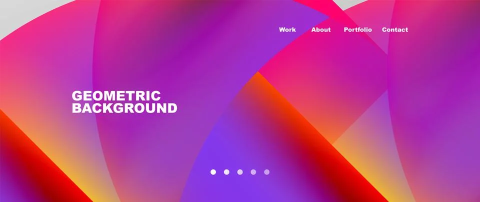 Circles and round elements abstract background design for wallpaper, banner Illustrazione stock
