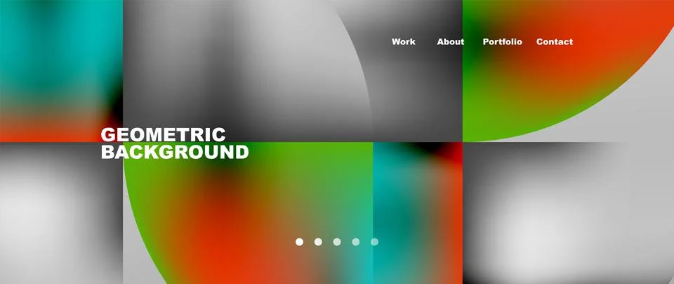 Circles and round elements abstract background design for wallpaper, banner Illustrazione stock