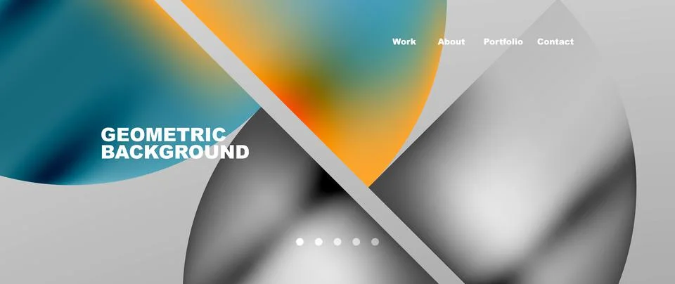 Circles and round elements abstract background design for wallpaper, banner Illustrazione stock