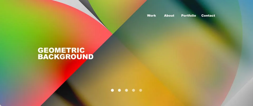 Circles and round elements abstract background design for wallpaper, banner Illustrazione stock