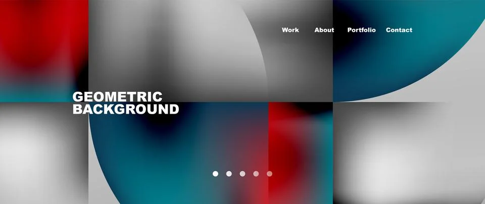 Circles and round elements abstract background design for wallpaper, banner Illustrazione stock