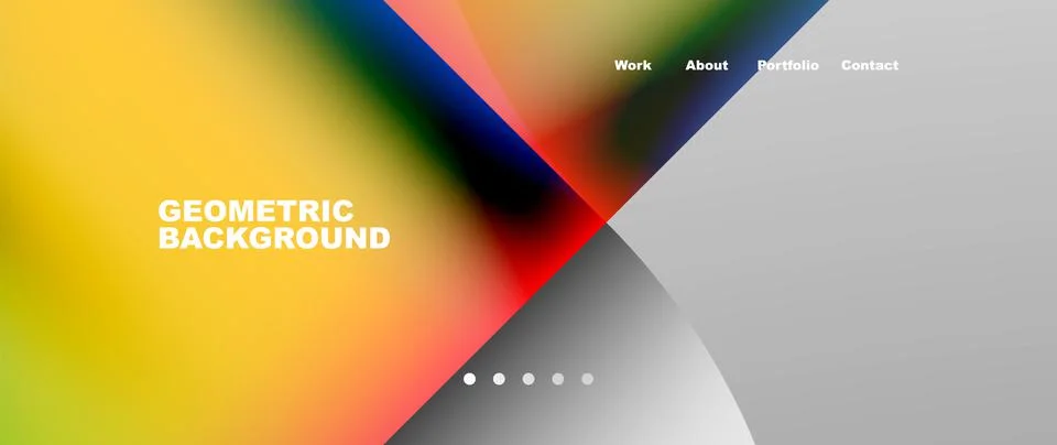 Circles and round elements abstract background design for wallpaper, banner Illustrazione stock