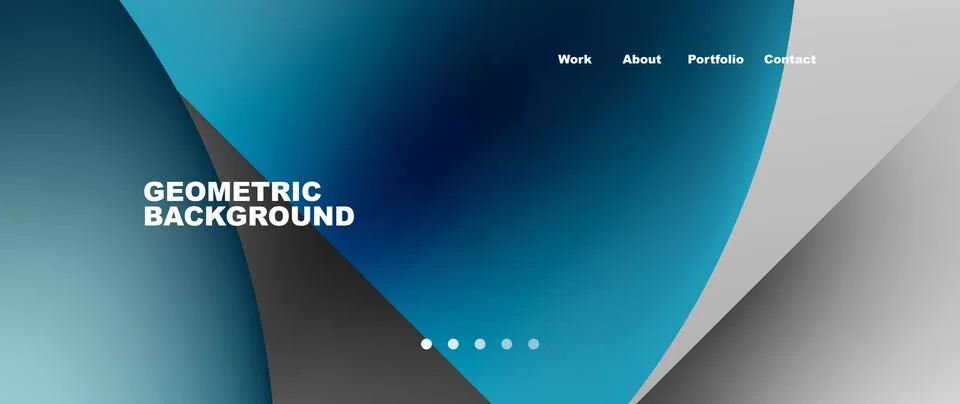 Circles and round elements abstract background design for wallpaper, banner Illustrazione stock