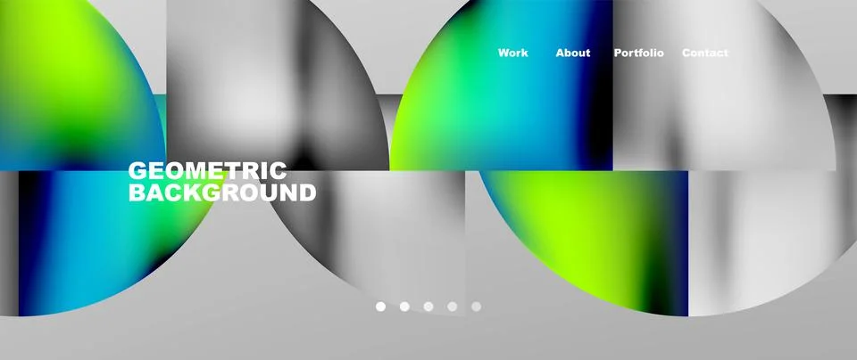 Circles and round elements abstract background design for wallpaper, banner Illustrazione stock