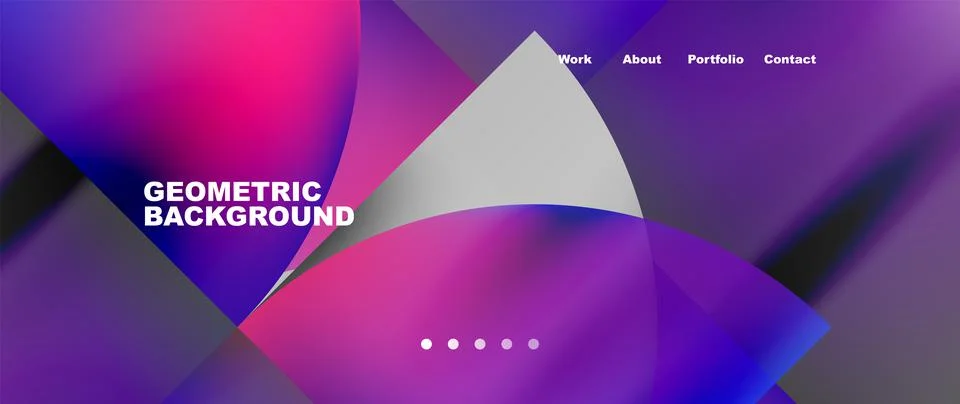 Circles and round elements abstract background design for wallpaper, banner Stock Illustration