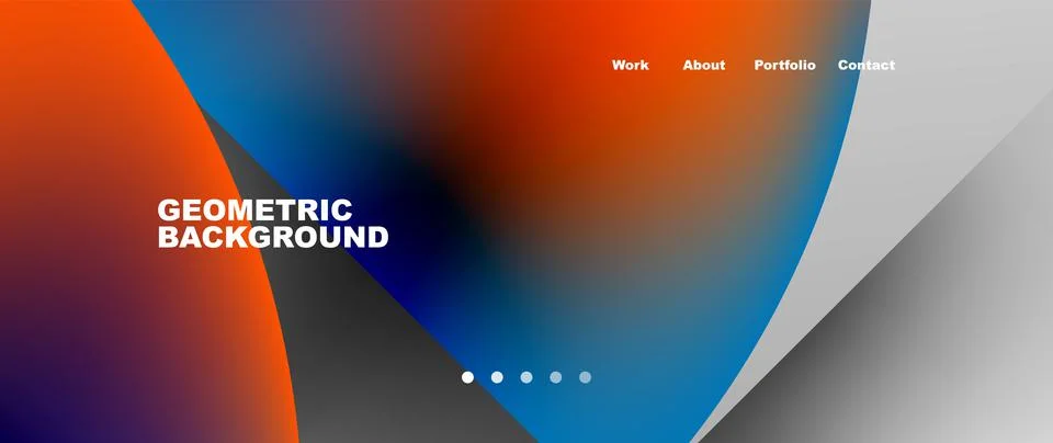 Circles and round elements abstract background design for wallpaper, banner Stock Illustration