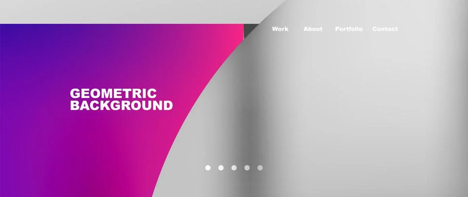 Circles and round elements abstract background design for wallpaper, banner Illustrazione stock