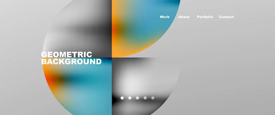 Circles and round elements abstract background design for wallpaper, banner Stock Illustration
