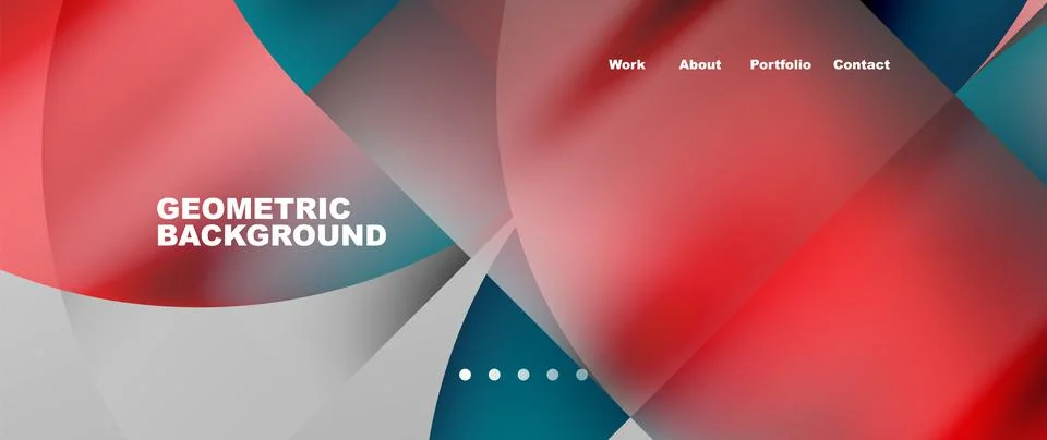 Circles and round elements abstract background design for wallpaper, banner イラスト素材