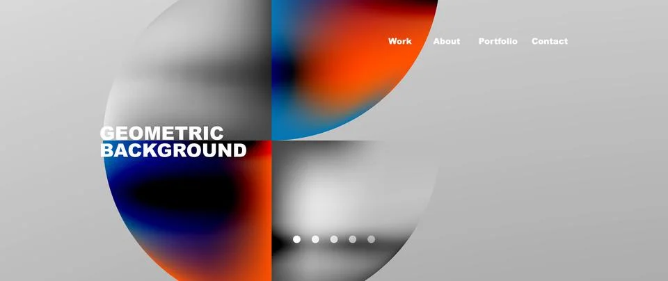 Circles and round elements abstract background design for wallpaper, banner 스톡 일러스트
