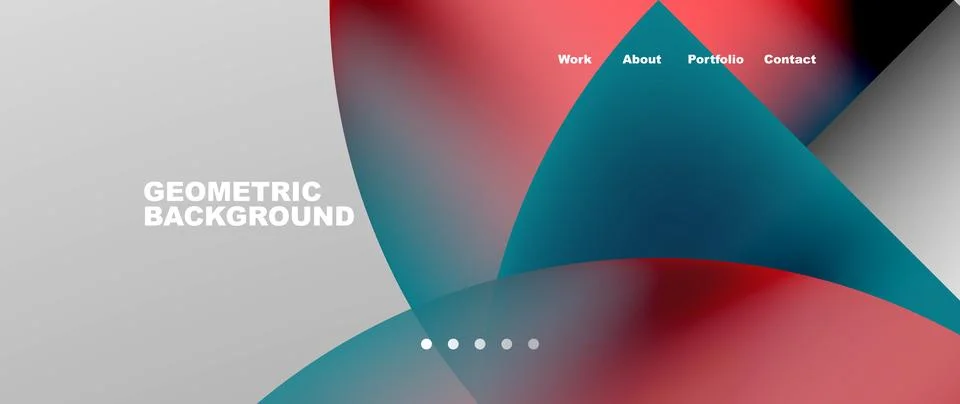 Circles and round elements abstract background design for wallpaper, banner Illustrazione stock